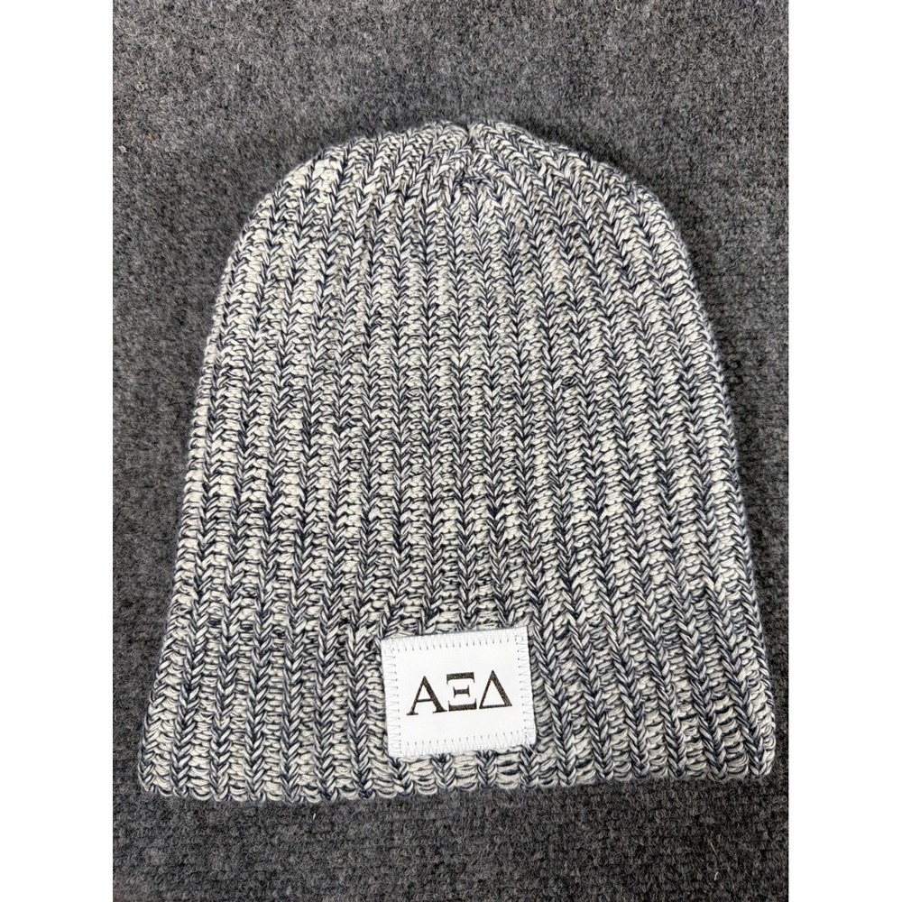 Love Your Melon Alpha Xi Delta Beanie Navy White Marled Cotton Knit Hat ΑΞΔ